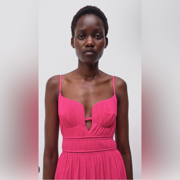 Simkhai MAUDE MAXI DRESS bold pink size 6 - Picture 6 of 11